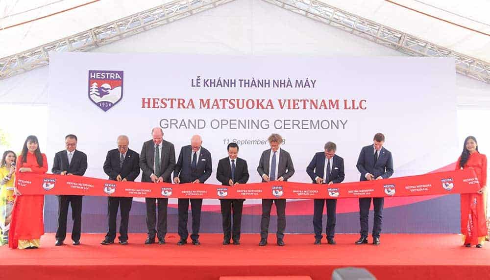 Tổ chức lễ khánh thành nhà máy Hestra Matsuoka Việt Nam
